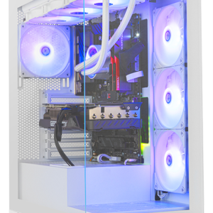 NOX Hummer Glock Midi Tower Blanco - Caja PC Gaming Compacta y Moderna