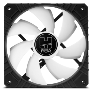 NOX Hummer H-FAN PRO Ventilador 12 cm para Carcasa de PC - Negro y Blanco