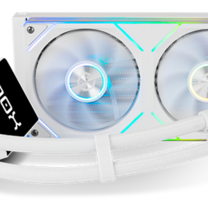 NOX Hummer M-240 LCD Kit RL Magnético ARGB Blanco - Refrigeración Líquida Premium