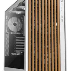NOX Hummer NXHUMMERELEMENT - Carcasa Torre Blanco con Acabado en Madera