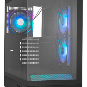 NOX Hummer NXHUMMERSIGNALBK carcasa PC Midi Tower negra con diseño robusto