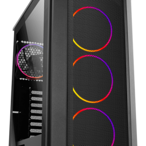 NOX Hummer Quantum Mini Tower Negro – Caja Gaming Compacta y Elegante