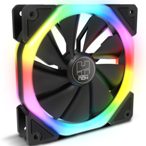 NOX Hummer S-Fan Ventilador para Carcasa de Ordenador 12 cm Negro