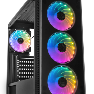 NOX Hummer TGM Midi Tower Negro - Caja Gaming Compacta y Resistente