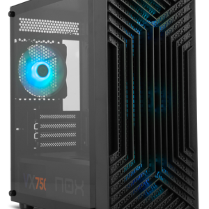 NOX Infinity EPSILON Mini Tower Negro – Caja Compacta y Elegante para PC Gaming