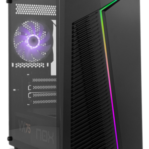 NOX Infinity ZETA Mini Tower Negro - Caja PC Compacta y Elegante