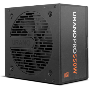 NOX Urano Pro 550W Fuente de Alimentación ATX 20+4 Pin Negra y Naranja