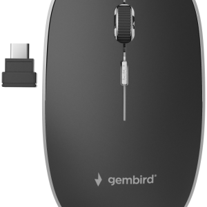Ratón Ambidiestro Inalámbrico Gembird MUSW-4BSC-01 con USB Type-C y 1600 DPI
