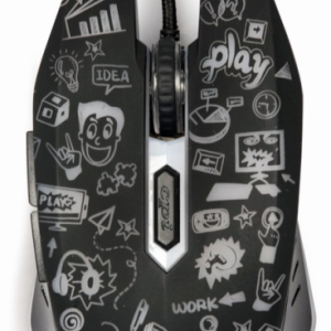 Ratón Gembird MUS-6B-GRAFIX-01 USB Tipo A Óptico 3600 DPI Mano Derecha para Oficina