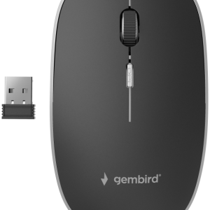 Ratón Inalámbrico Ambidextro Gembird MUSW-4B-01 Oficina 1600 DPI