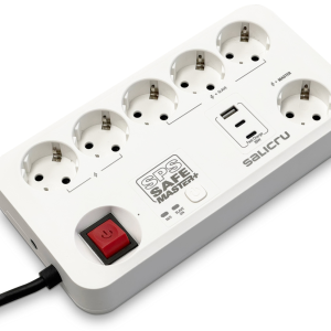 Salicru SPS SAFE MASTER+ Blanco 6 Salidas AC 230 V 1,4 m - Protección Eléctrica Avanzada