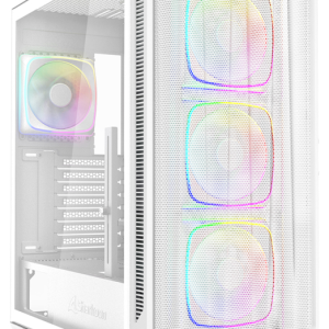 Sharkoon AK5M RGB Blanco - Caja Midi Tower con Iluminación RGB
