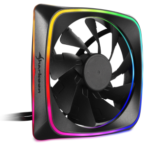 Sharkoon RGB SHARK Lights Ventilador PC 12 cm Negro con Iluminación RGB