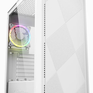 Sharkoon VS8 RGB Midi Tower Blanco – Caja PC Gamer con Iluminación LED y Gran Ventilación
