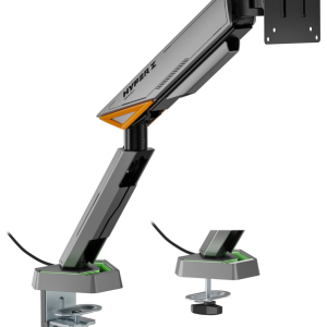 Soporte para Monitor AISENS DT49TSRRGB-347 49" Escritorio Negro y Gris