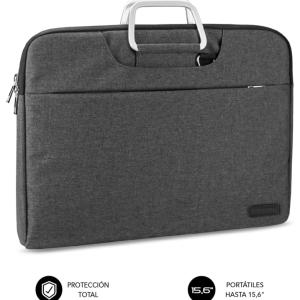 SUBBLIM Funda para Ordenador Business Laptop Sleeve 15,6" Gris Elegante y Resistente