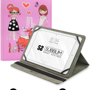 SUBBLIM Funda Tablet Universal TRENDY CASE FASHION GIRLS 10.1" – Protección y Estilo
