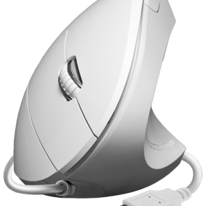SUBBLIM Ratón GLIDE Vertical Ergonómico con Cable Blanco