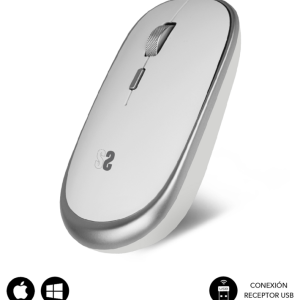 SUBBLIM Ratón Inalámbrico Mini Wireless Silver – Compacto y Preciso