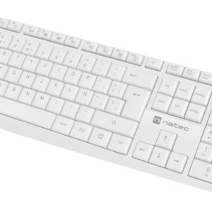 Teclado Universal USB NATEC NKL-1949 QWERTY Español Blanco - Confort y Precisión