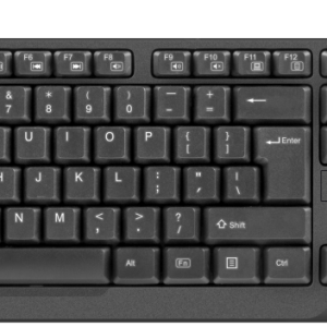 Teclado USB NATEC Trout QWERTY Español Negro para Oficina