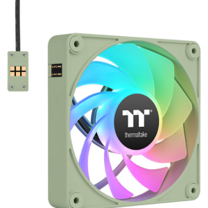 Thermaltake CL-F198-PL12MG-A Ventilador Verde 12 cm para Refrigeración PC - Pack 3 unidades