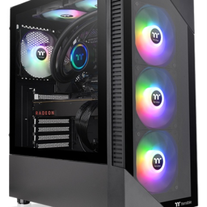 Thermaltake View 200 TG ARGB Midi Tower Negro con Panel de Cristal Templado y Iluminación RGB