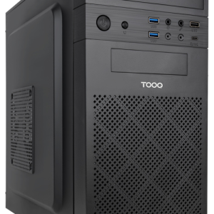 TooQ Caja Minitorre Micro-ATX ISOBOX ULTRA Negra - Compacta y Funcional