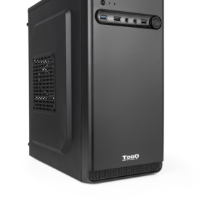 TooQ Caja Minitorre Micro-ATX Negra - Compacta y resistente
