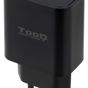 TooQ Cargador de Pared USB-C PD 20W Negro – Carga Rápida y Compacto