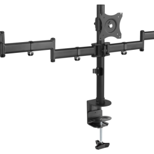 TooQ DB1327TN-B Soporte de Escritorio para Monitor 27" Negro, Ajustable y Resistente