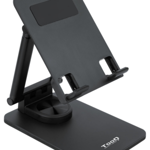 TooQ Hermes Soporte Pasivo para Teléfono Móvil y Tablet Negro - Estabilidad y Versatilidad