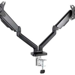 TooQ Soporte de Mesa para 2 Pantallas 17-32'' Negro - Doble Monitor Ergonomía