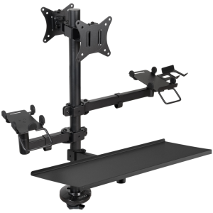 TooQ Soporte de Mesa Ajustable para TPV, Impresora y Pantallas 17”-32”