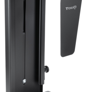 TooQ Soporte Metálico Negro para CPU de Escritorio y Pared, Seguro y Resistente