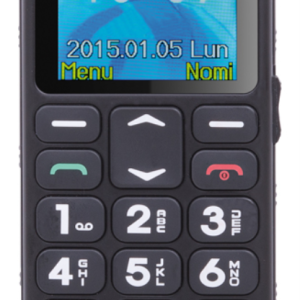 Trevi Sicuro 10 Negro - Teléfono Fácil para Personas Mayores con Pantalla 4,5 cm (1.77")