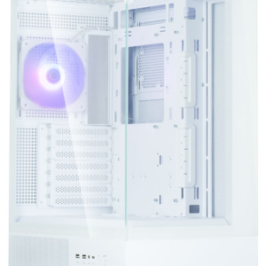 Zalman P40 Prism White Midi Tower Blanco con Iluminación RGB y Diseño Moderno