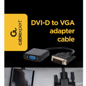 Adaptador de Cable Gembird A-DVID-VGAF-01 DVI-D a VGA 0,2 m Negro