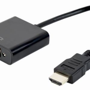 Adaptador Gembird HDMI a VGA 0,15 m Negro - Cable de vídeo D-Sub a HDMI Tipo A