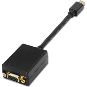AISENS A125-0135 Adaptador Mini DisplayPort a VGA 0,15 m Negro