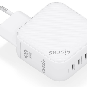 AISENS ASCH-100W4P028-W Cargador Universal de Dispositivo Móvil con Carga Rápida para Uso en Interior