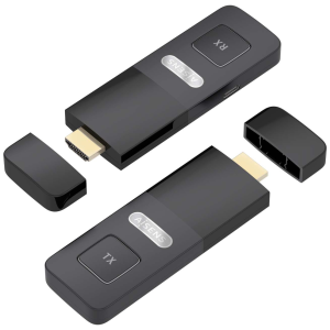 AISENS ASWL-H2K30M001-BK Extensor AV Inalámbrico Transmisor y Receptor