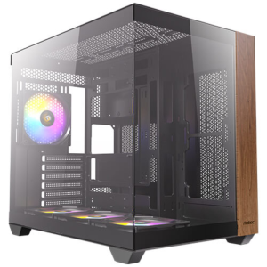 Antec CX800 Midi Tower Negro con Acabado en Madera – Caja PC Gaming y Profesional