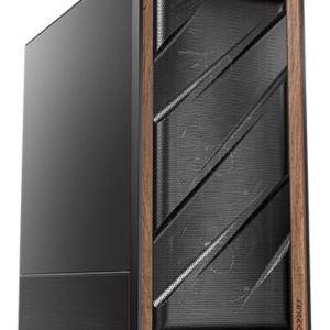 Antec FLUX SE Midi Tower Negro con Panel de Madera - Diseño Premium y Alta Ventilación