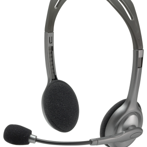 Auriculares Logitech LGT-H110 con micrófono y cable reforzado para PC y gaming