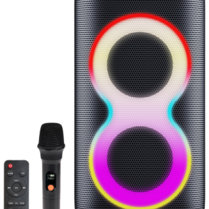 Denver BPS-370 Altavoz para fiestas negro 100 W potente y portátil