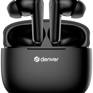 Denver TWE-48B Auriculares True Wireless Bluetooth Negro para Llamadas y Música
