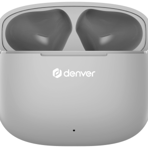Denver TWE-48GR Auriculares True Wireless Bluetooth Gris - Llamadas y Música en Alta Calidad