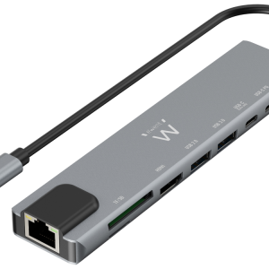 Ewent EW1146 Base para Portátil con Replicador de Puertos USB 3.2 Gen 1 Type-C Gris