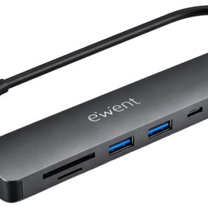 Ewent EW1152 Base para Portátil y Replicador de Puertos USB 3.2 Gen 1 Type-C Gris